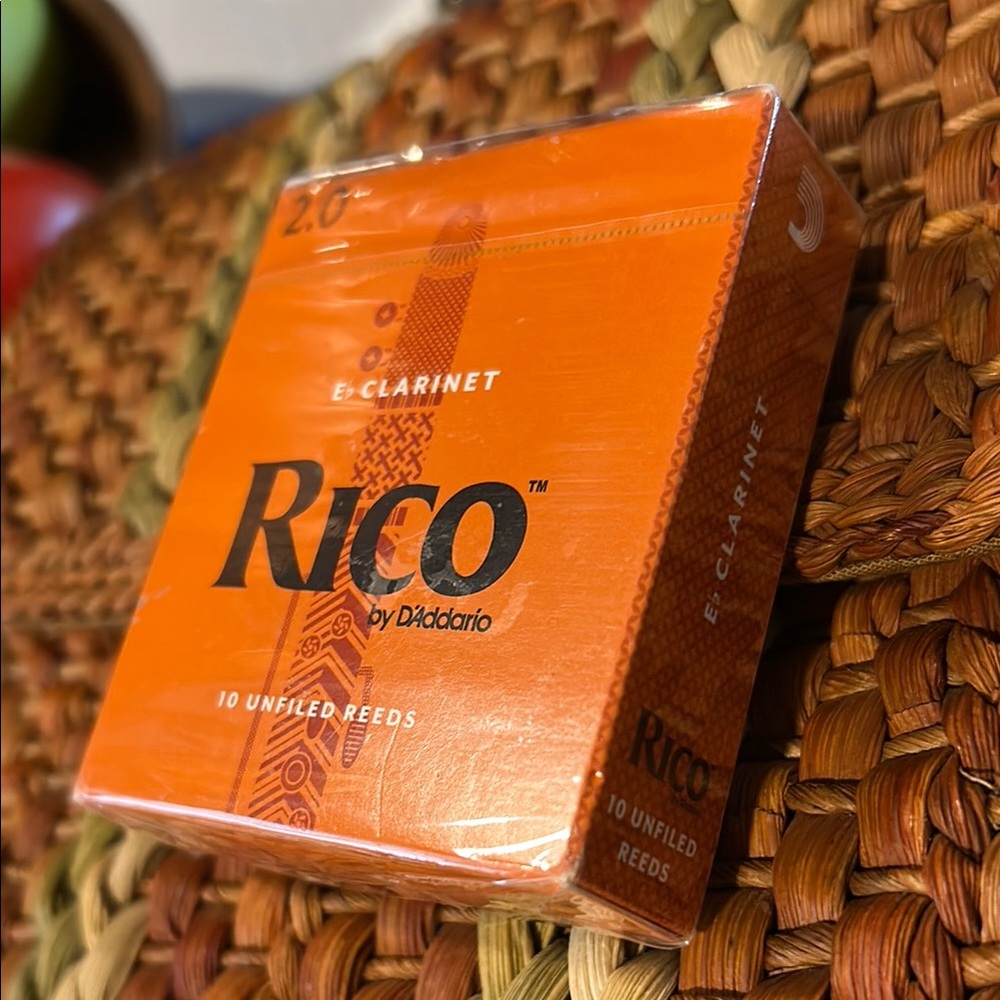 Rico by D'Addario E♭ Clarinet Reeds - Orange